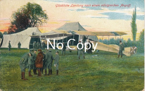 Postkarte glückliche landung - glückliche,